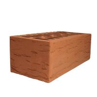 Облицовочный кирпич Кротовский утолщенный 1,4НФ красный "Кора дуба"