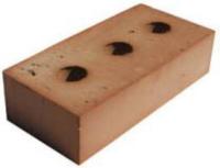 Кирпич строительный полнотелый ТОАЗ одинарный 1НФ М-200 с тремя техническими отверстиями