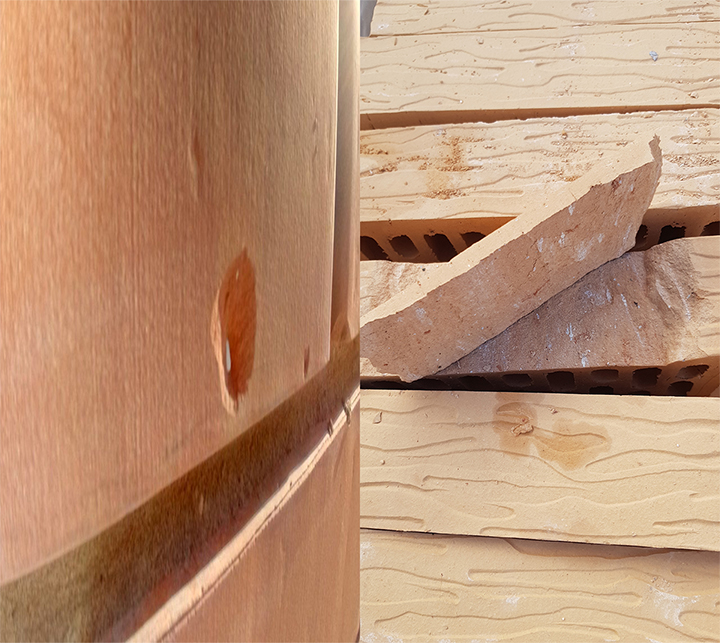 известь в глине