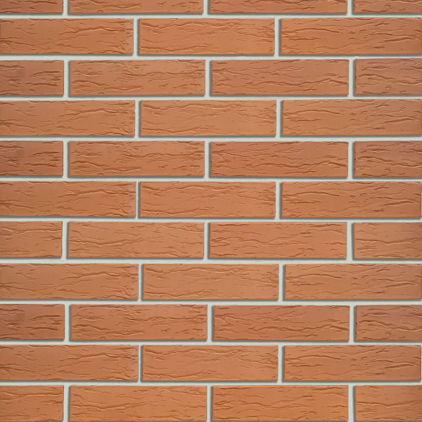 Облицовочный кирпич Кротовский 1НФ красный "Кора дуба"