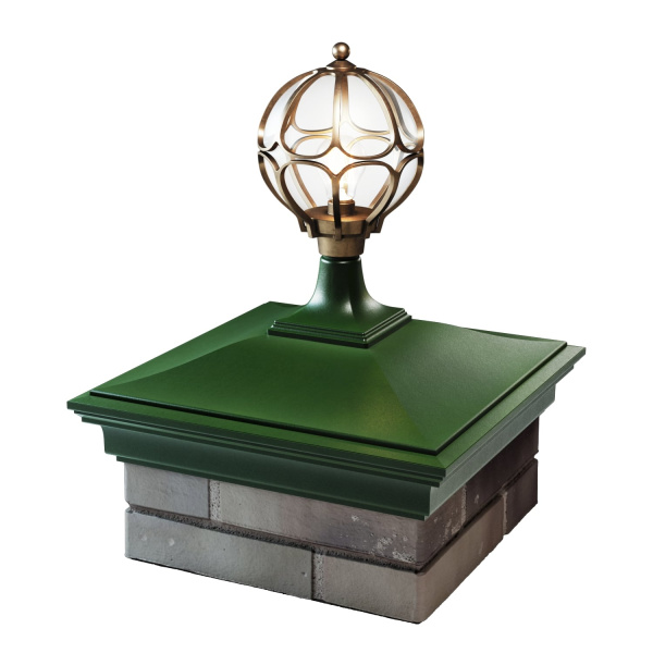 Колпак MONBLAN 385 x 385 на 1,5 кирпича под фонарь