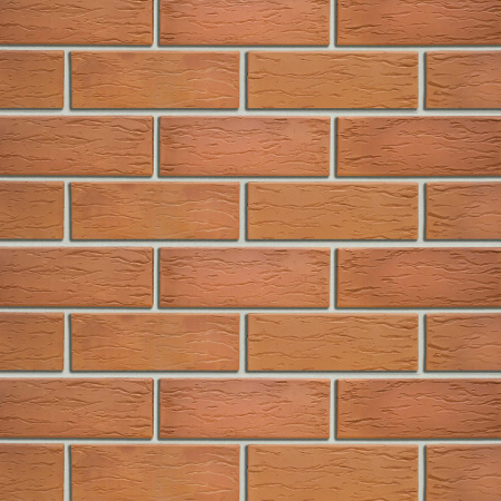 Облицовочный кирпич Кротовский утолщенный 1,4НФ красный "Кора дуба"