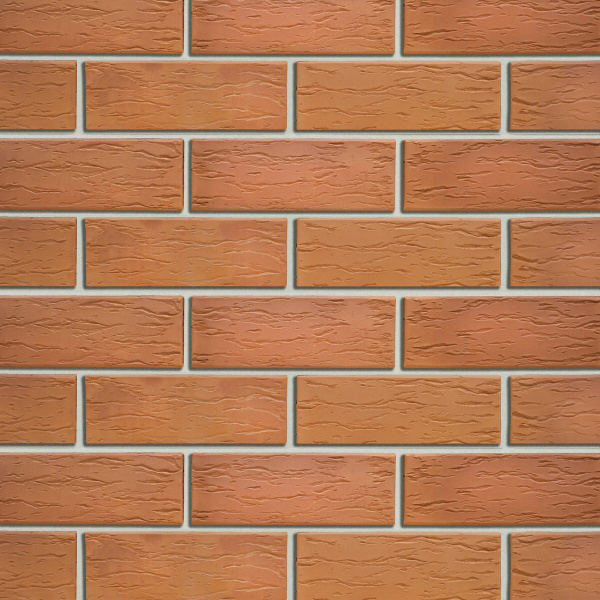 Облицовочный кирпич Кротовский утолщенный 1,4НФ красный "Кора дуба"