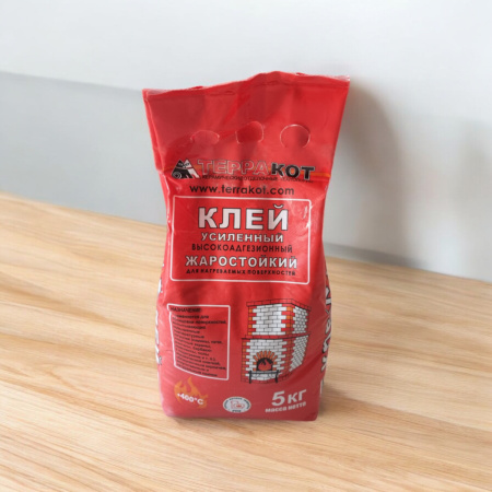 Клей жаростойкий усиленный Терракот 5кг.