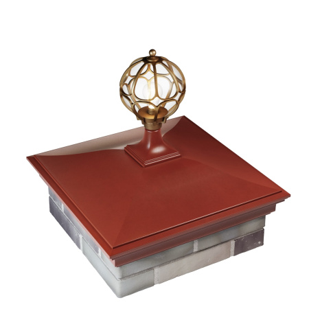 Колпак MONBLAN 520 х 520 на 2 кирпича под фонарь