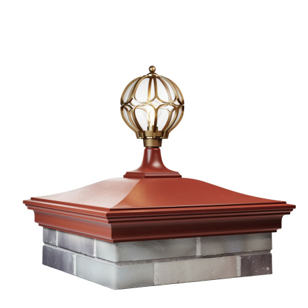 Колпак MONBLAN 520 х 520 на 2 кирпича под фонарь