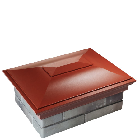 Колпак MONBLAN 385 х 520 с посадкой 2 х 1,5 кирпича