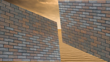 Рифленный кирпич Белебей Флеш-обжиг Готика "Вавилон" одинарный